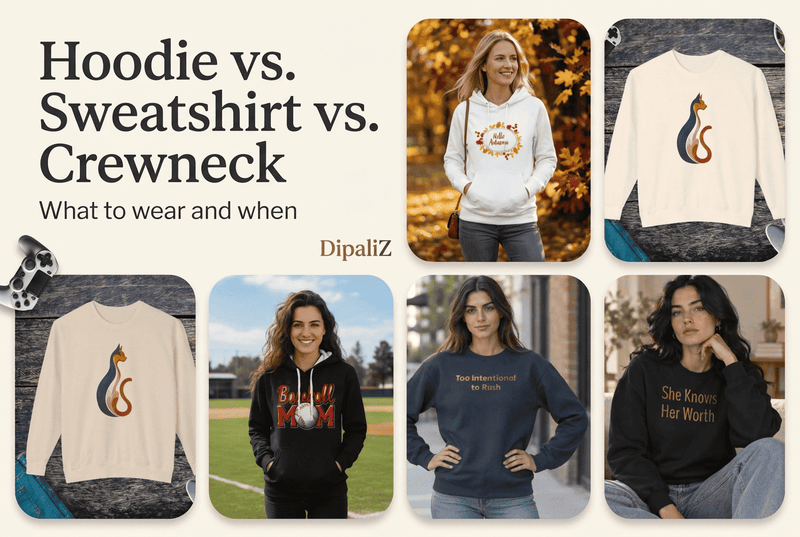 Hoodie vs. Sweatshirt vs. Crewneck: What to Wear and When