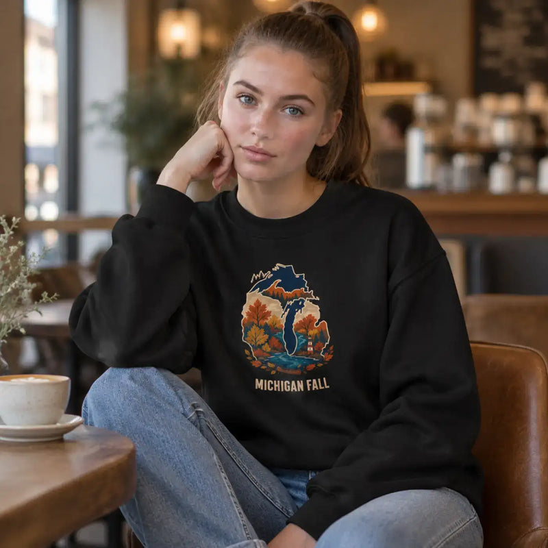 Michigan Fall Autumn Colors Crewneck Sweatshirt