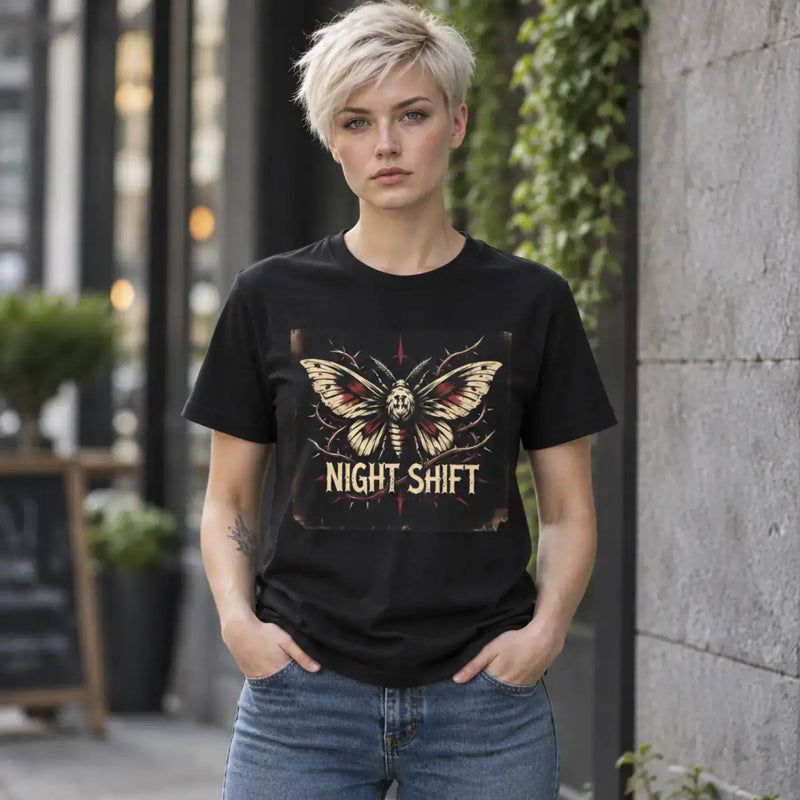 Night Shift Moth Graphic T-Shirt