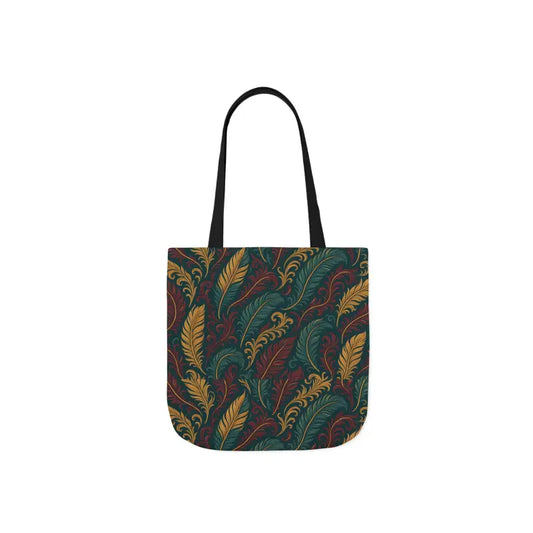 Best Canvas Tote - Vibrant Feather Chic | Dipaliz - 13’’ × / Black - Shopping Totes