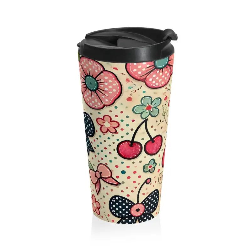 Insulated Mugs - Vibrant Floral Pop | Dipaliz - 15oz - Thermoses