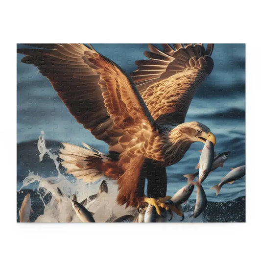 Epic Eagle Puzzle - Top Swooping Art | Dipaliz - 14’’ × 11’’ (252 Pcs) - Jigsaw Puzzles