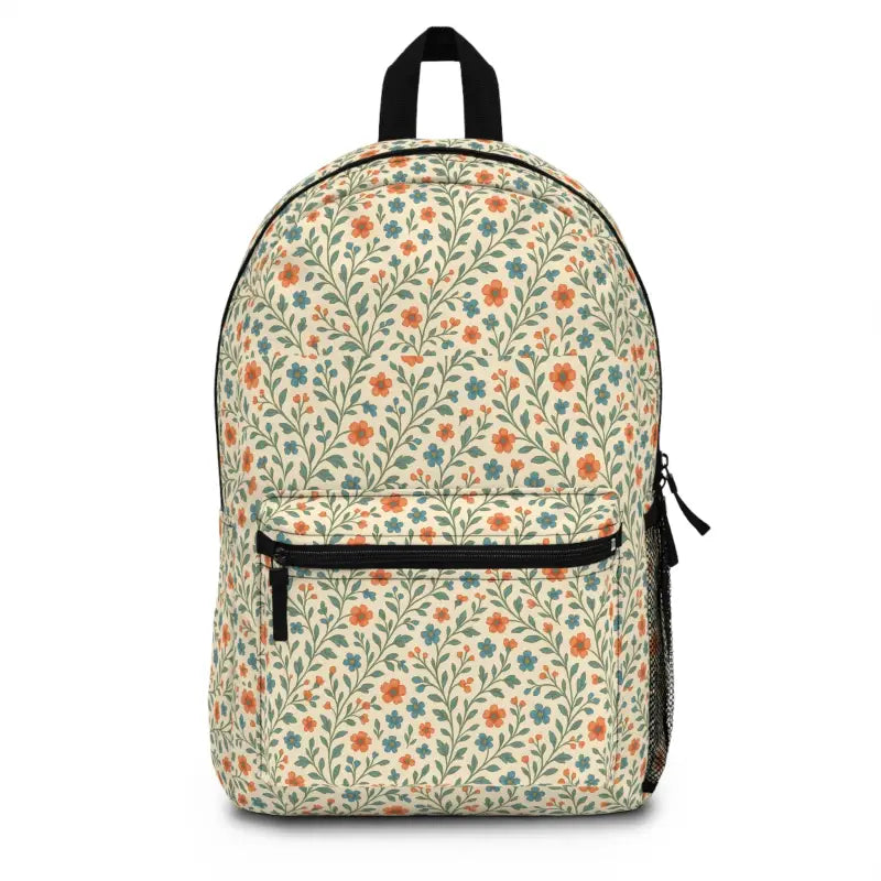 Floral Pattern Backpack Eco Chic Fun Dipaliz – DipaliZ