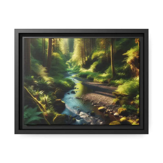 Matte Canvas - Vibrant Forest Vibes | Dipaliz - 12’’ x 9’’ (horizontal) / Black / 1.25’’ - Posters Prints & Visual