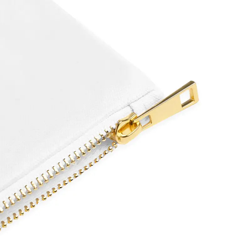 Cosmetic Bag - Gold Zipper Glam | Dipaliz - White / one Size - & Toiletry Bags
