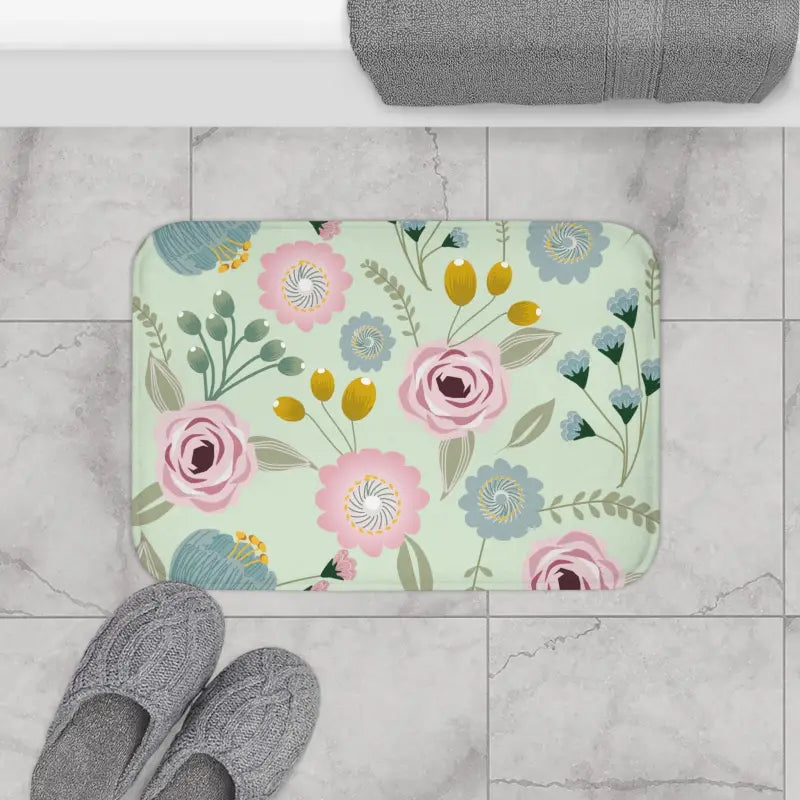 Bath Mat – Cozy Floral Style | Dipaliz - Mats & Rugs