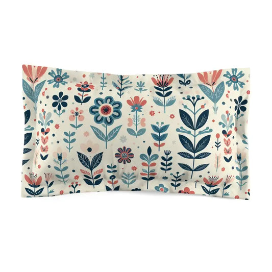 Microfiber Pillow Sham - Dreamy Pastel Flowers | Dipaliz - King - Pillowcases & Shams