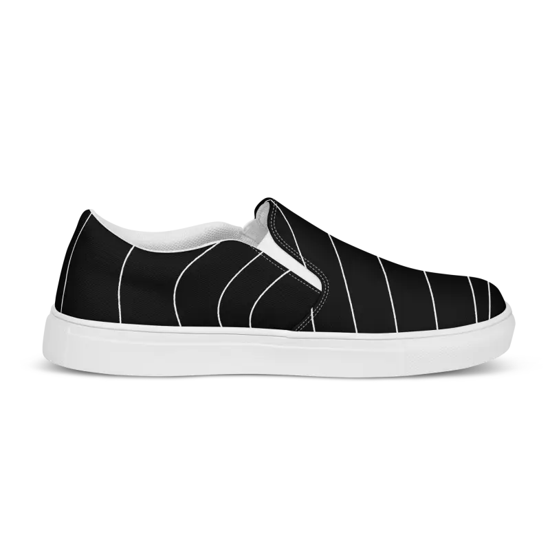 Canvas Shoes - White Stripes Style | Dipaliz - Sneakers