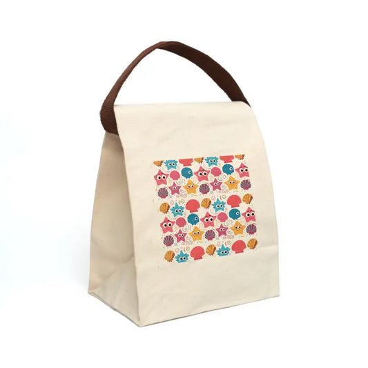 Must-have Durable Cotton Canvas - Style on the Go | Dipaliz - 8’’ x 12.5’’ 5.5’’ / Natural - Lunch Bags