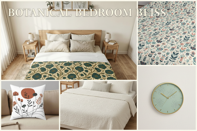 Transform Your Bedroom with Botanical Elegance