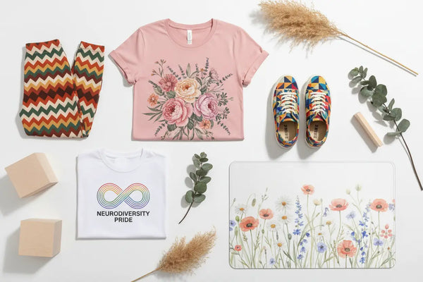 Trending Autistic Pride Tees and Cozy Desk Mats at Dipaliz