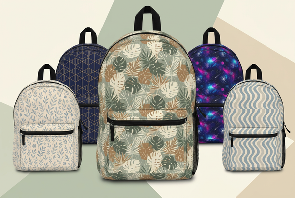 Backpack collection collage banner