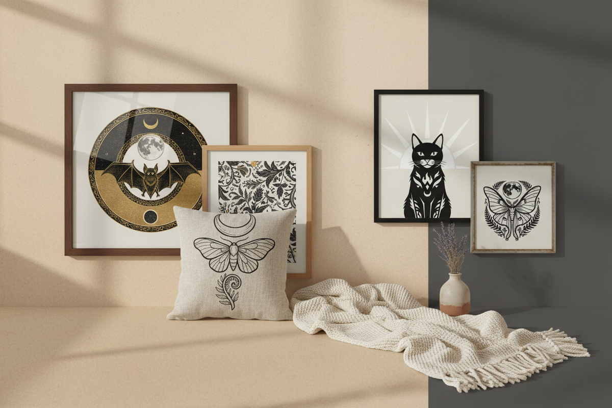 Boho collection collage banner