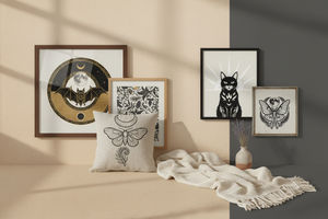 Boho collection collage banner