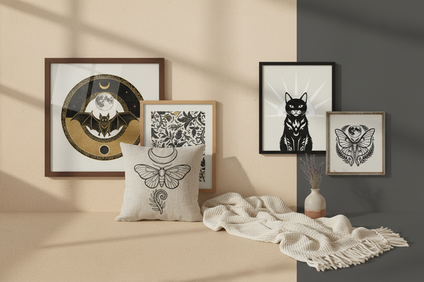 Boho collection collage banner