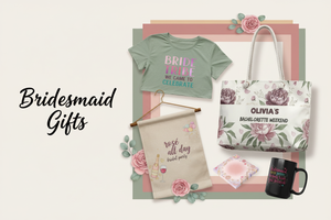 Bridesmaid Gifts collage banner