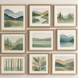 Vibrant Modern Landscape Canvas Prints Unisex Energy Boost