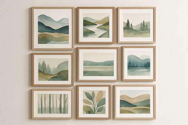 Vibrant Modern Landscape Canvas Prints Unisex Energy Boost