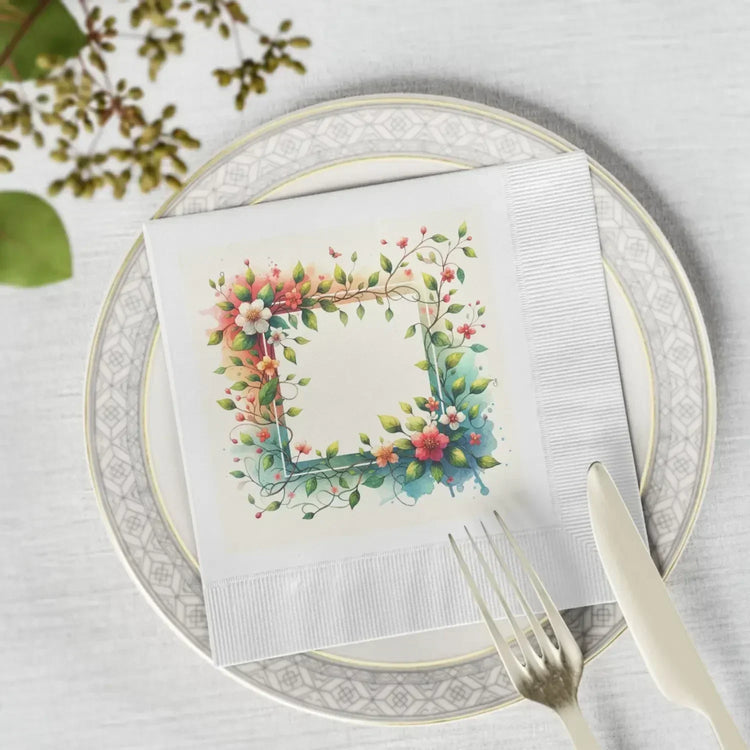 Chic White Coined Napkins for Extraordinary Events