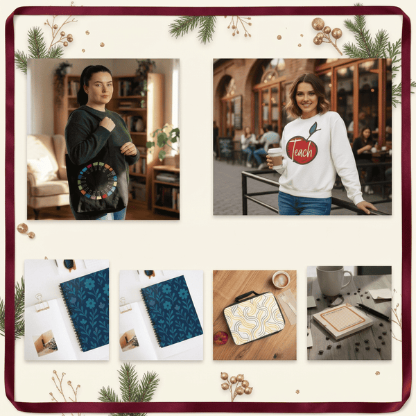 Square Christmas Gifts for Teachers collage