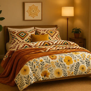 Velveteen Plush Blankets & Boho Comforters