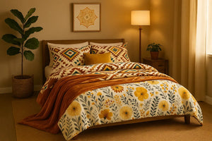 Velveteen Plush Blankets & Boho Comforters