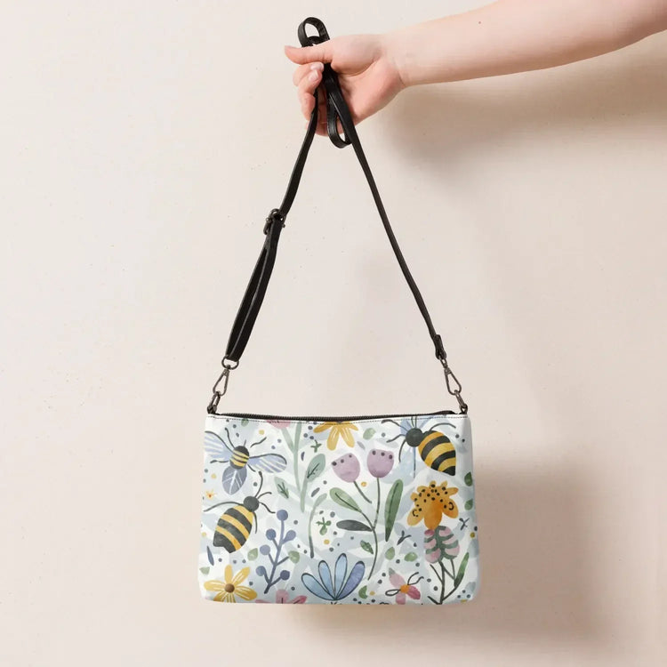 Eco-friendly Crossbody Bag: Sleek Zip & Slip Pockets For Fashionable Organization