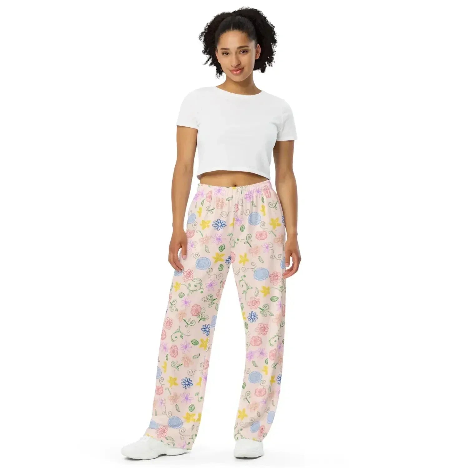 Go Retro with Eco-friendly Wide-leg Pants!