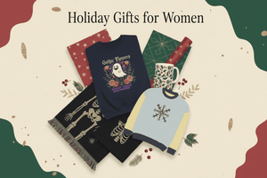 Holiday gifts collage banner