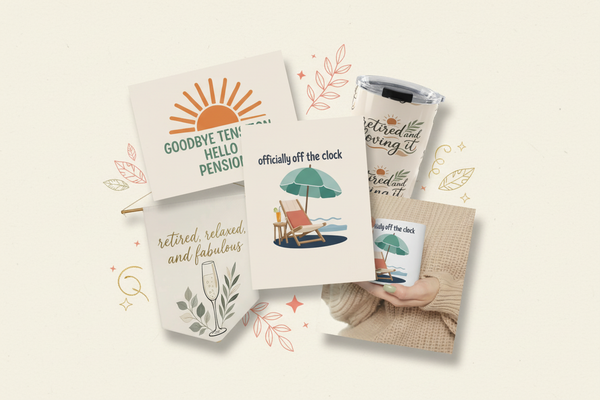 Retirement Gifts for Women collage banner