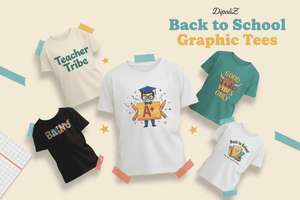 Back to School Graphic Tees collage banner