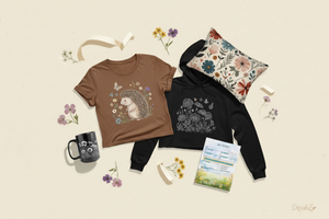 Wildflower Print Clothing, Mugs & Decor collection collage