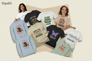 DipaliZ graphic tee collection collage