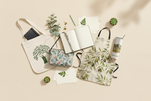 Botanical gift collection collage
