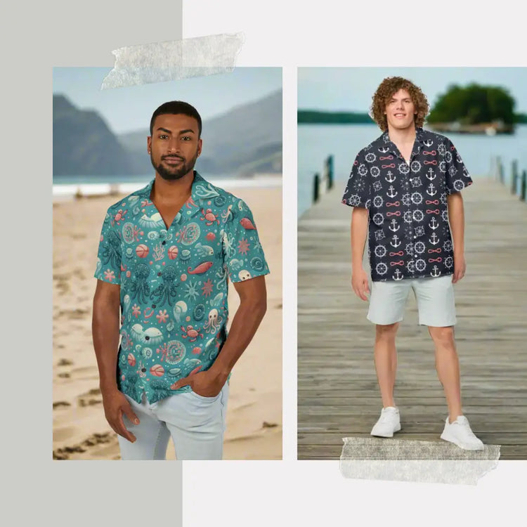 Get Summer-ready with Vibrant Buttoned Hawaiian Shirts!