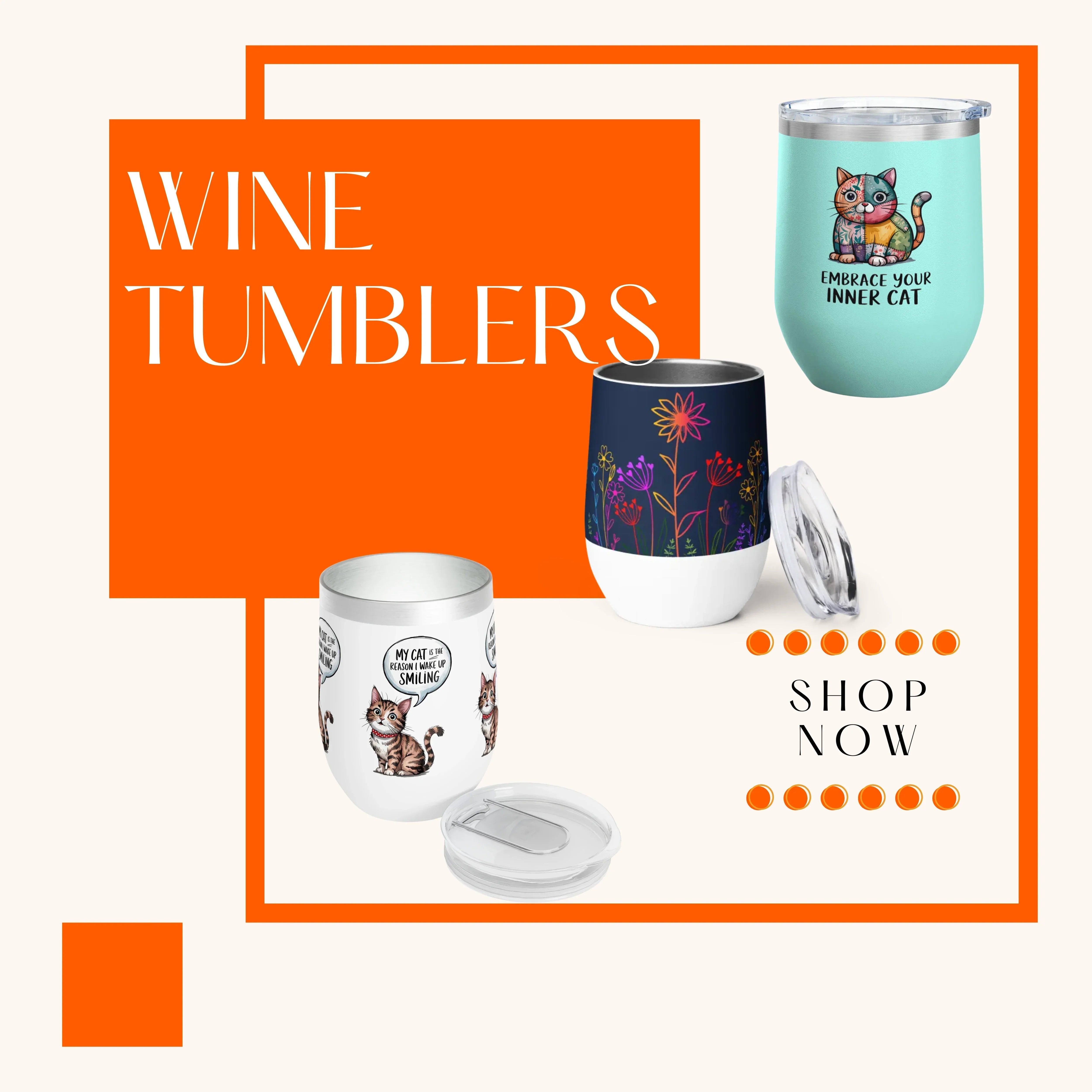 DipaliZ stainless steel wine tumbler for travel