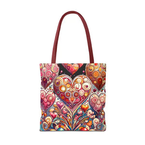 Tote Bag Hearts Women’s Fashion Statement - Dipaliz - Bags