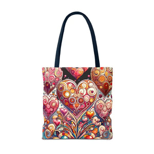 Tote Bag Hearts Women’s Fashion Statement - Dipaliz - Bags