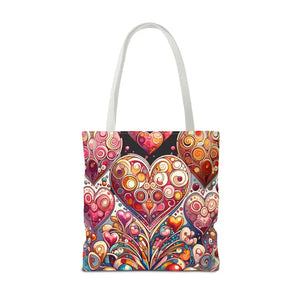 Tote Bag Hearts Women’s Fashion Statement - Dipaliz - Bags
