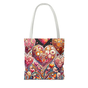 Tote Bag Hearts Women’s Fashion Statement - Dipaliz - Bags