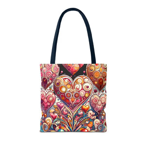 Tote Bag Hearts Women’s Fashion Statement - Dipaliz - Bags
