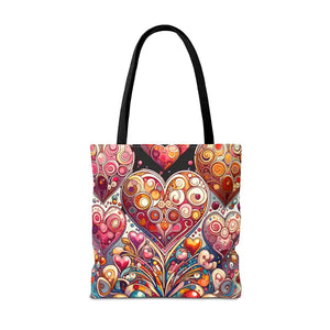 Tote Bag Hearts Women’s Fashion Statement - Dipaliz - Bags