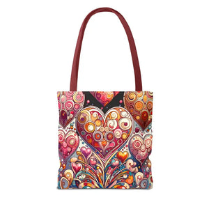 Tote Bag Hearts Women’s Fashion Statement - Dipaliz - Bags
