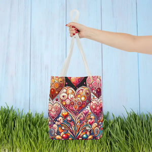 Tote Bag Hearts Women’s Fashion Statement - Dipaliz - Bags
