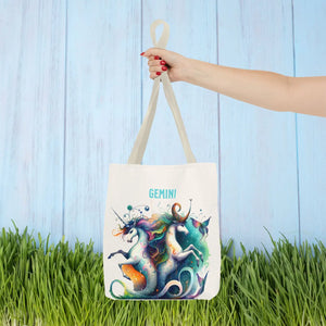 Vibrant Gemini Zodiac Tote Bag - Bold All Over Print - Dipaliz - Bags