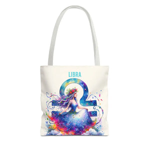 Bold Libra Zodiac Aop Tote Bag - Stylish Everyday Carry - Dipaliz - Bags