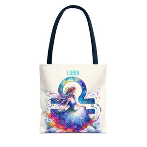 Bold Libra Zodiac Aop Tote Bag - Stylish Everyday Carry - Dipaliz - Bags