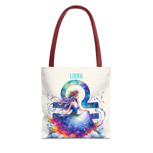Bold Libra Zodiac Aop Tote Bag - Stylish Everyday Carry - Dipaliz - Bags
