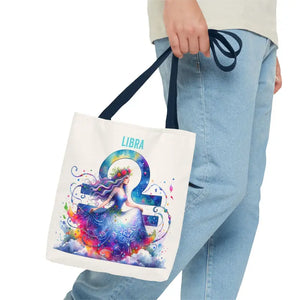 Bags - Libra Zodiac Aop Tote Bag Bold Versatile Style Dipaliz
