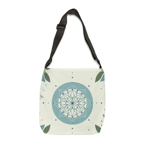 Minimalist Geometrical Pattern Tote Bag - Leaf Design - Dipaliz - Bags